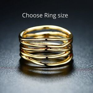 NEW Gold Statement Ring
